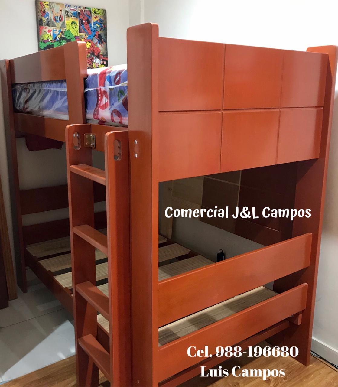 CAMAROTE 1.5PLZ MADERA CEDRO
